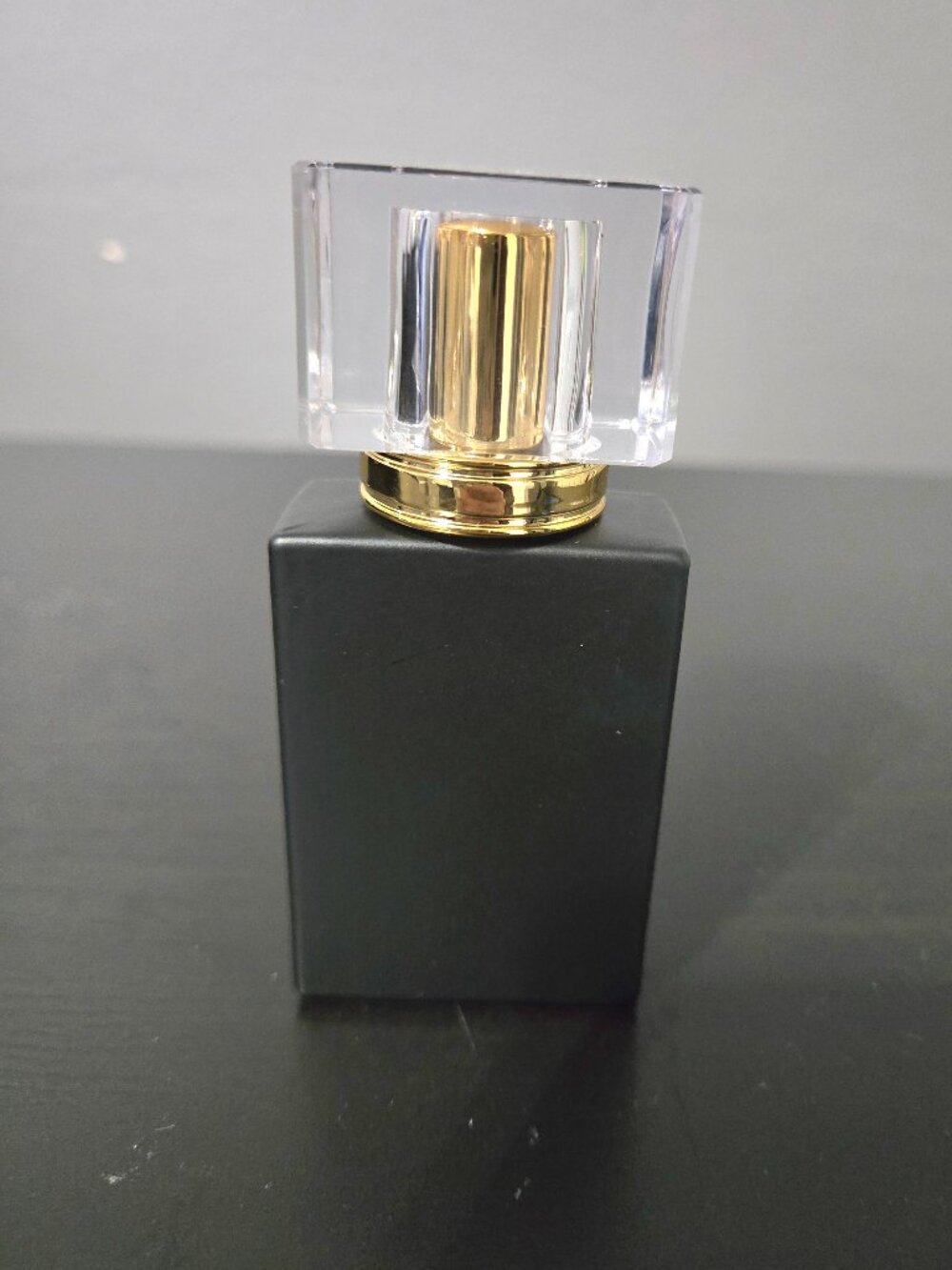 Matte Black Perfume Bottle (no fragrance inside)
